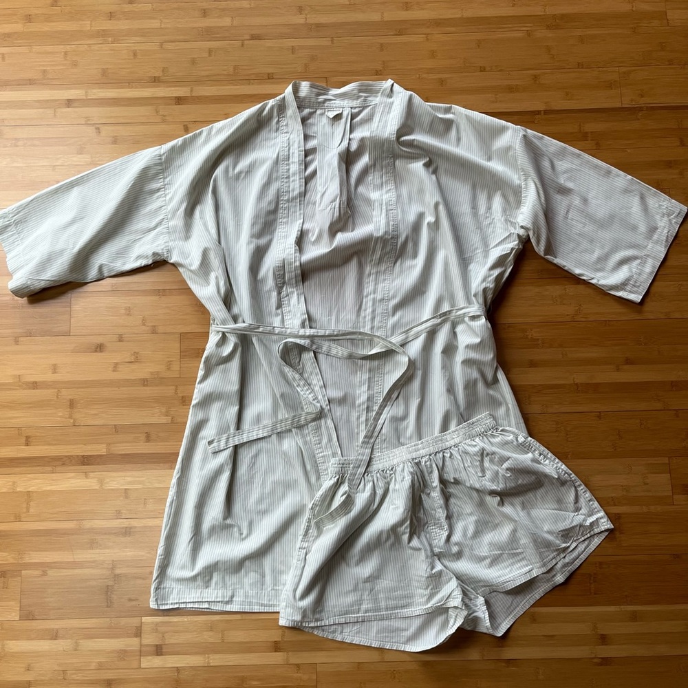 Deiji Studios Apres robe and short set